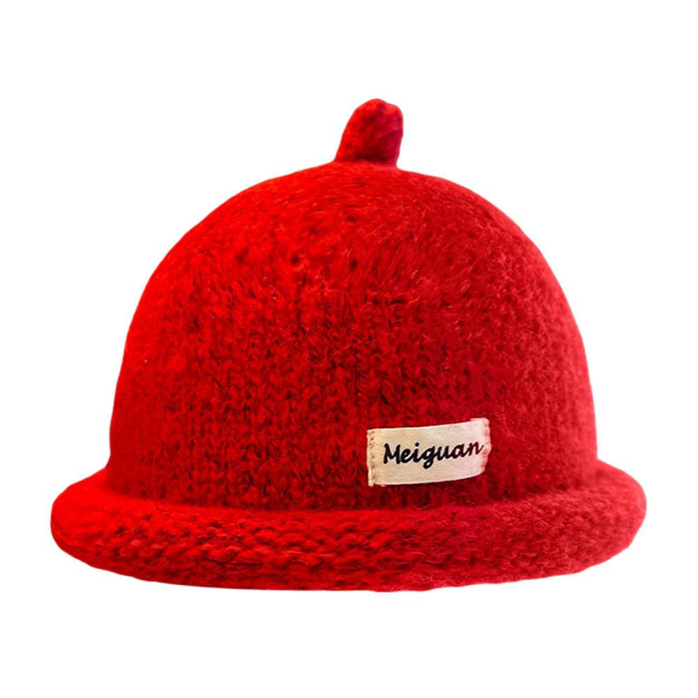 Autumn Winter Knitted  Cuffless Cap For Men Women Warm Cozy Soft Beanie Hat Country Fresh Sweet Style Fashion Headwear