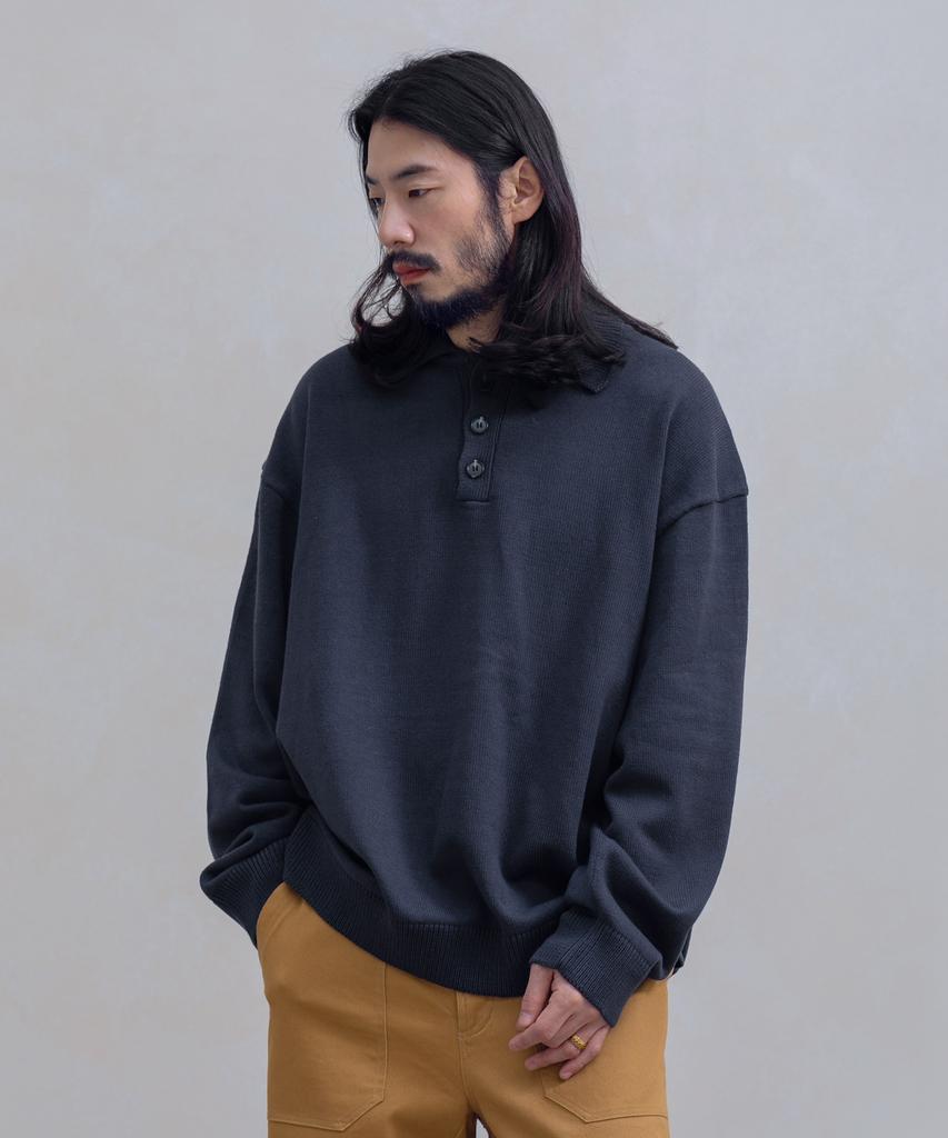 RUGGED HOUSE Newport Classic Collar Knit 3 Colors