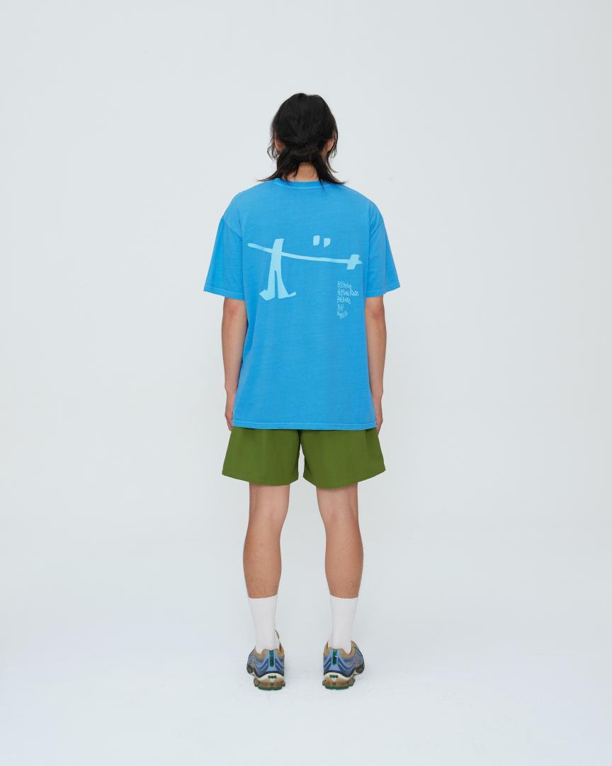 Kuntachi P.H.B.Y Pigment Dyed Shortsleeve [Sky Blue] M