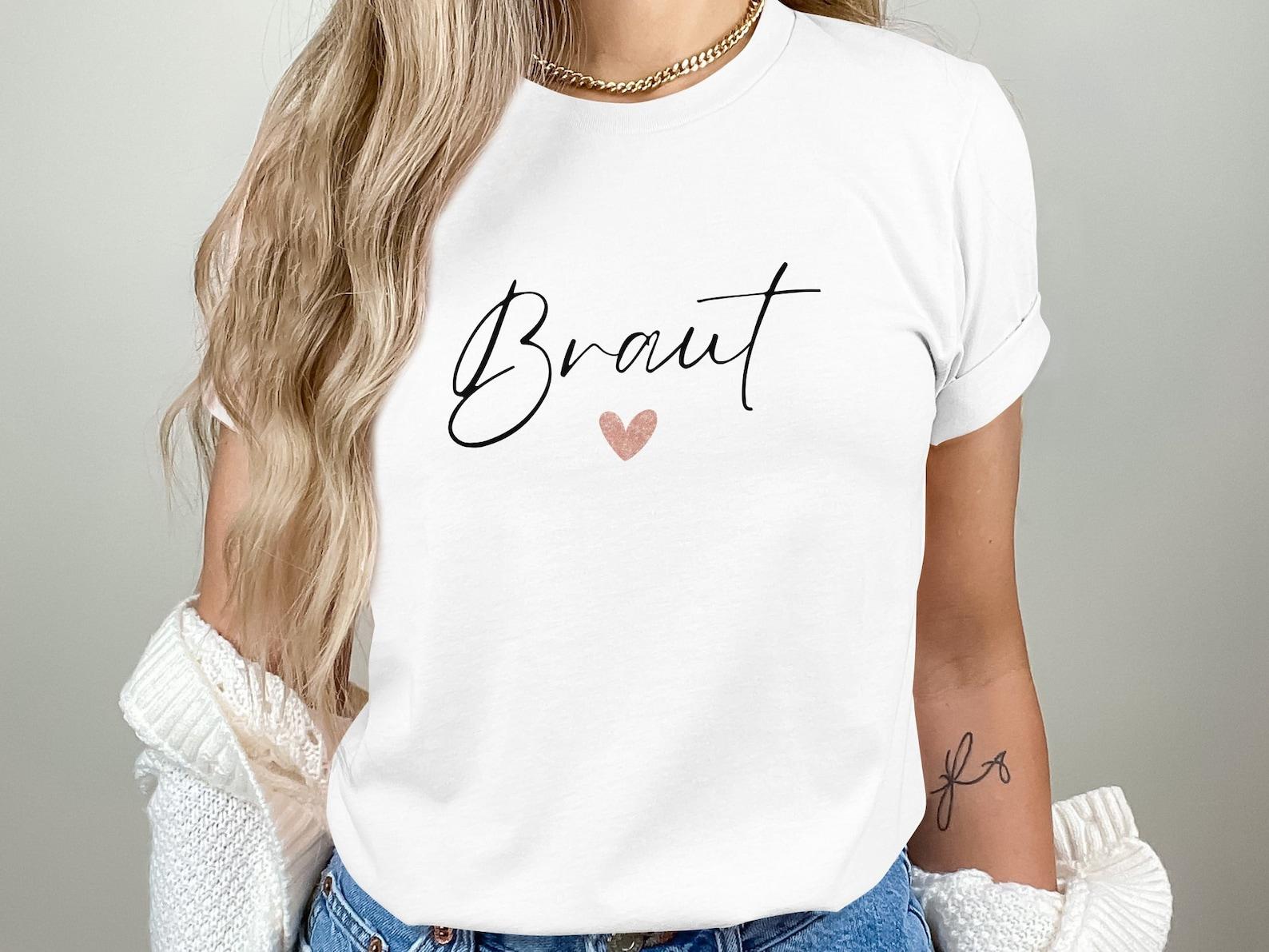 T-Shirt Bride JGA Bride Shirt Wedding Team Bride T-Shirts Heart Color Personalized Hen Party Gift 3XL