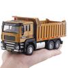 Engineering Vehicle Cement Mixer & Transport Truck Simulation Diecast & Toy Vehicles Sounds & Light Pull Back Car 1:50 Alloy Model