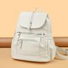 Soft Leather Flip Backpack Casual Women's Backpack