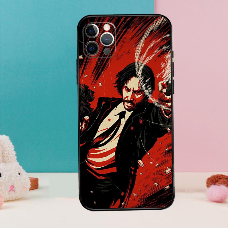 John Wick Phone Case For iPhone 18 11 12 13 14 15 16 Pro Max X XR XS Plus Silicone Bumper Back Cover
