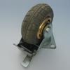 Heavy-Duty Grey Rubber Industrial Swivel Caster Wheel - Silent and Elastic Design