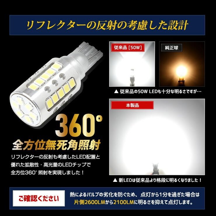 YOURS Corolla Cross Exclusive Back Lamp LED T16 2600LM Set