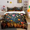"Heart Pattern Decoration Set" Soft Comfortable Duvet Cover Bedding Set Included 1*Duvet Cover & 2*Pillowcases gift