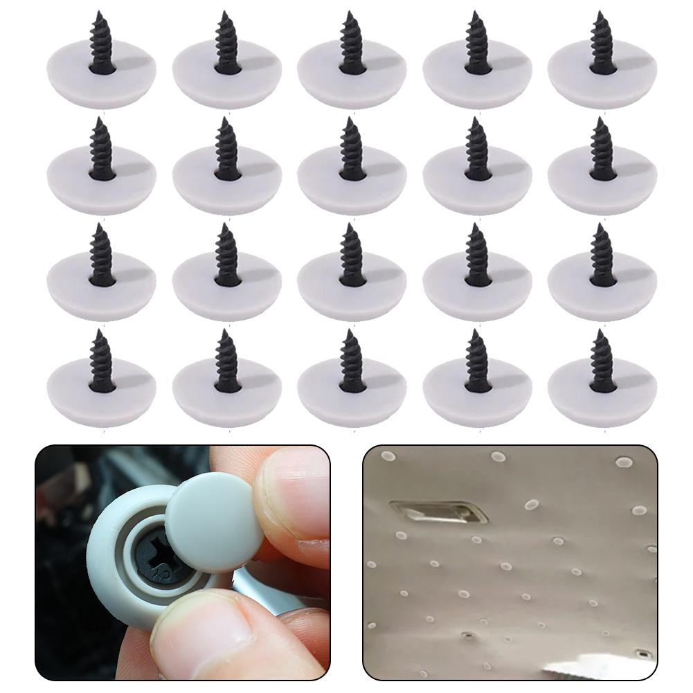 20Pcs Car Interior Roof Buckles Headliner Ceiling Cloth Fixing Screw Fixed Buckle Rivets Retainer Snap Voitures Accessoire