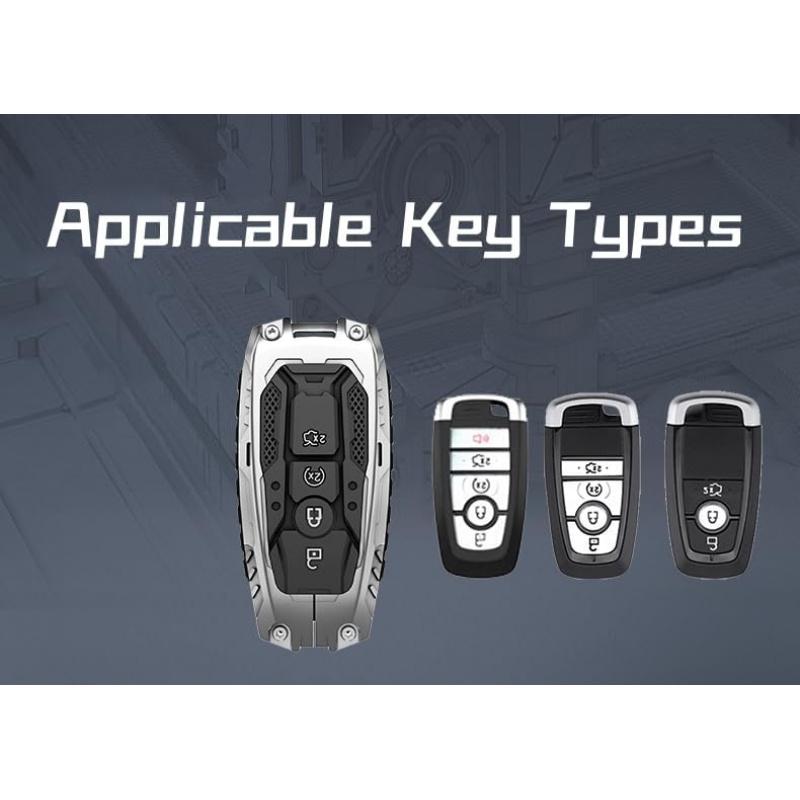 Heavy Key Fob Cover Case For Fordexplorer Fusion Escape Edge Expedition F150 F250 F350 F450 F550 Maverick Mustang Protector