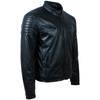 AVIATRIX Men's Leather Jacket (B8P6) - Black