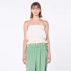 Oz Is Ozts1231 Cotton Gauze Smoking Tube Top - Cream