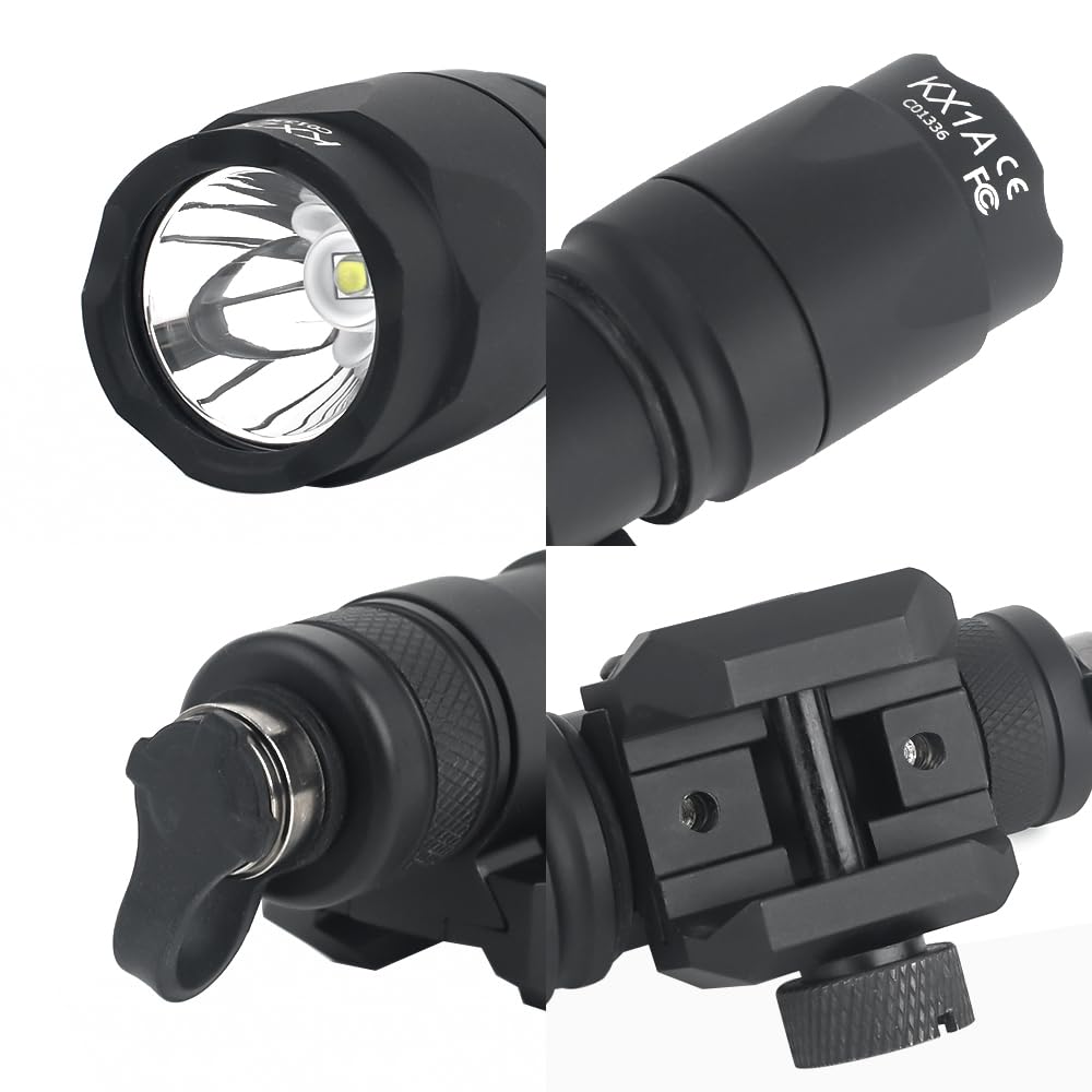 WADSN NGAL Aiming Device, M600C Flashlight, and AXON Dual Control Remote Switch Set for 20mm Rails (Black)