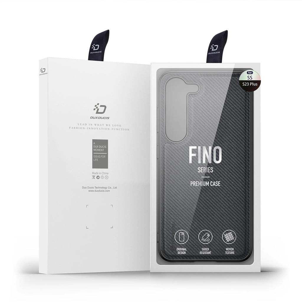 Dux Ducis Fino Etui Samsung Galaxy S23+ Pokrowiec Z Silikonową Ramką Czarne