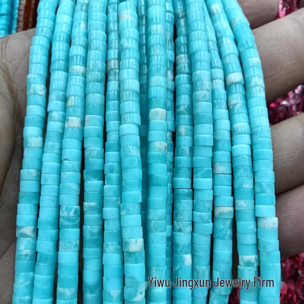2x4mm Natural Agate Stone Separator Beads for DIY Jewelry Making - Loose Semi-Finished Accessories In Stock