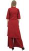 Phagun Asymmetrical Kurta Kurti Solid Beige Indian Clothing With Palazzo