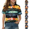 Kids' Casual Halloween Printed T-Shirt for Boys and Girls