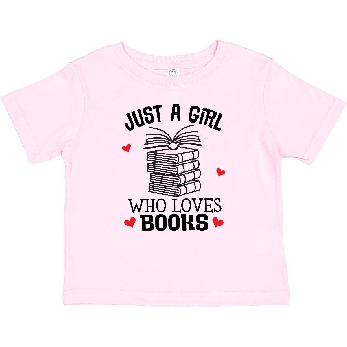 Inktastic Just A Girl Who Loves Books Baby T-Shirt Group Librarian Girls Childs 110