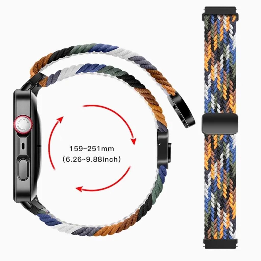 Nylon Magnetic Strap for Huawei Watch Fit 4/3 Braided Breathable for Huawei Watch Fit 4 Pro Sport Bracelet Watchband Accessories