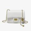 New Trendy Small Snake Pattern Crossbody Bag for Women High-end PU Leather Flap Shoulder Bags Classic Female Chain Handbags