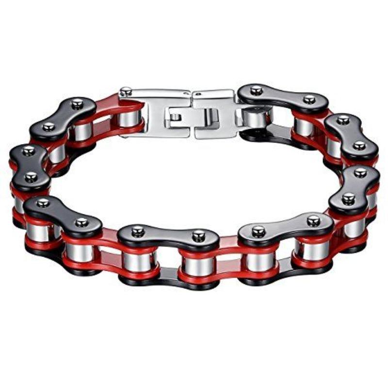 Stainless Steel Biker Chain Bracelet Men's Link Chain Motorcycle Bicycle Style Bracelets Fashion Punk Bracelets Jewelry