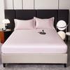 Ice Silk Bed Sheet Solid Color Cool Silk Mattress Protective Cover Anti Slip Color Ding Bed Cover Dust Cover