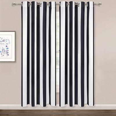 3D Striped Curtain for Living Room and Bedroom, Decorative Window Curtains, European Style, Modern, Luxury, Free Shipping, 2 PCs