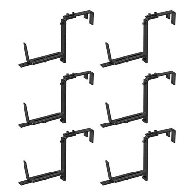 Heavy Duty Iron Planter Box Holders Wall Mounted Brackets Window Box Hanging Brackets Simple Install for Window Boxes