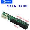40-Pin Sata-Adapter 1,5 Gbit/s Sata zu IDE-Adapter 2,5 Zoll Sata-Buchse zu 3,5 Zoll IDE-Stecker Unterstützung ATA 133 100 HDD CD DVD Seriell