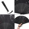 Folding Fan for Women and Men Japanese Traditional Summer Fireworks New Present and Flower [Joyasslly] - Lightweight, Handheld, Bamboo, Style,