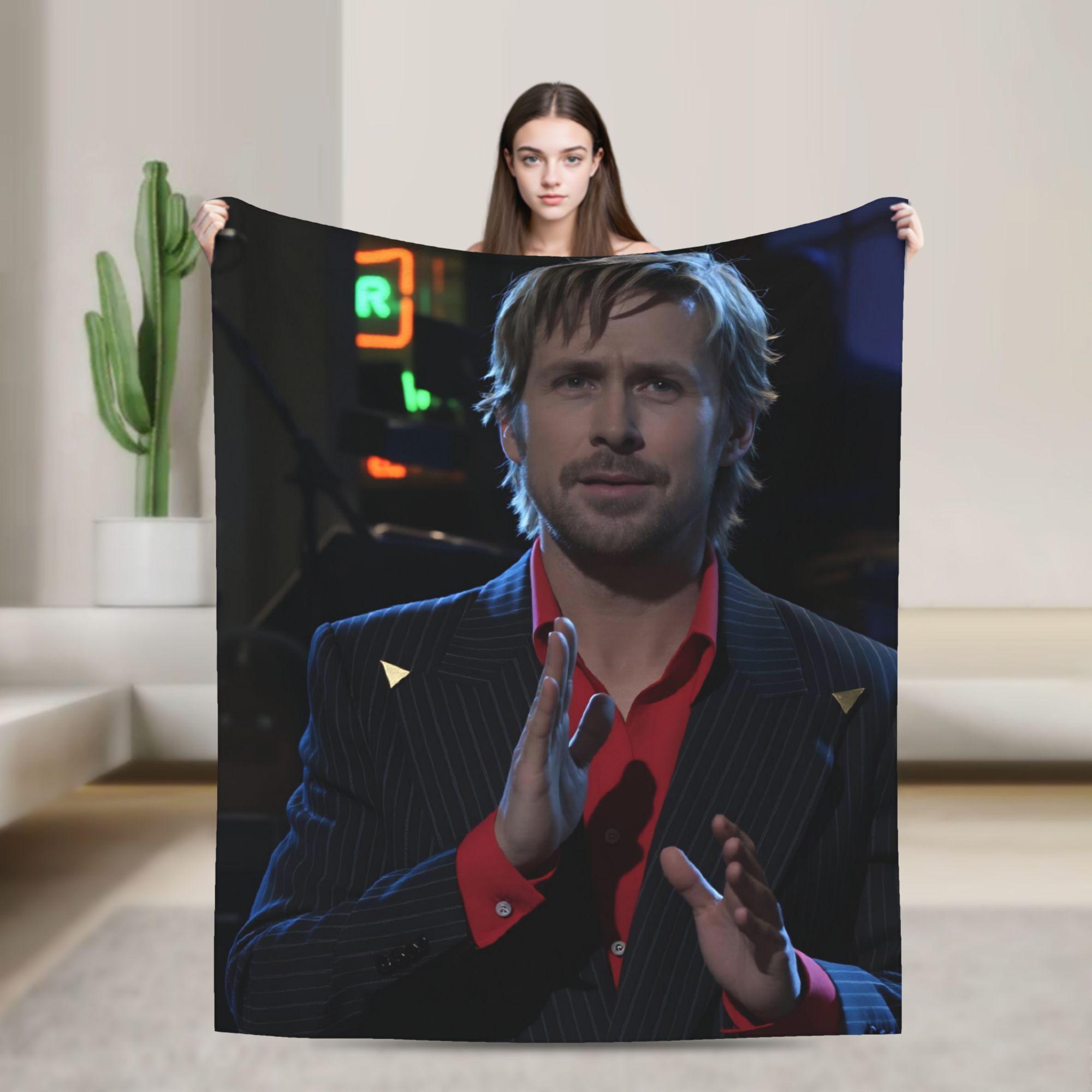 

Ryan Gosling Flannel Blanket Girl Warm Throw Blanket Spring Couch Chair Bedspread Sofa Bed Cover 75x100cm (30x40inch)