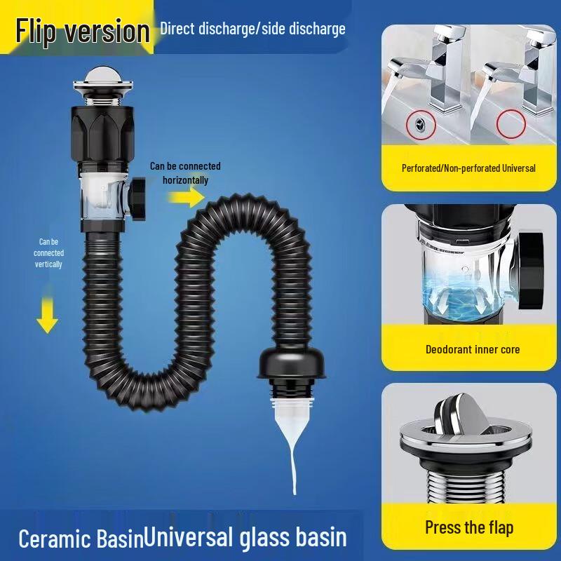 Miflame Universal Washbasin Drain Pipe Kit