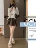 Thickened Women's High Waist Pleated Skort with Anti-Exposure Design - Autumn/Winter Collection