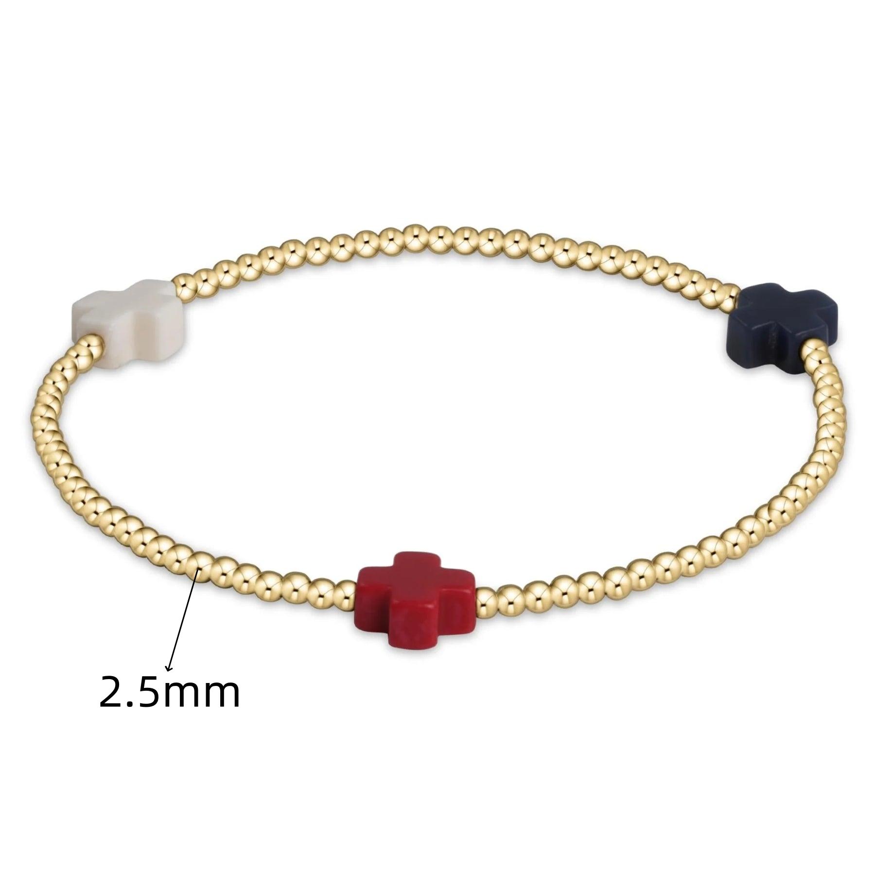 

Vlen Cross Bracelet Independence Day Bracelets for Women 4th of July Jewelry Boho Summer Red White Blue Pulseras America 250