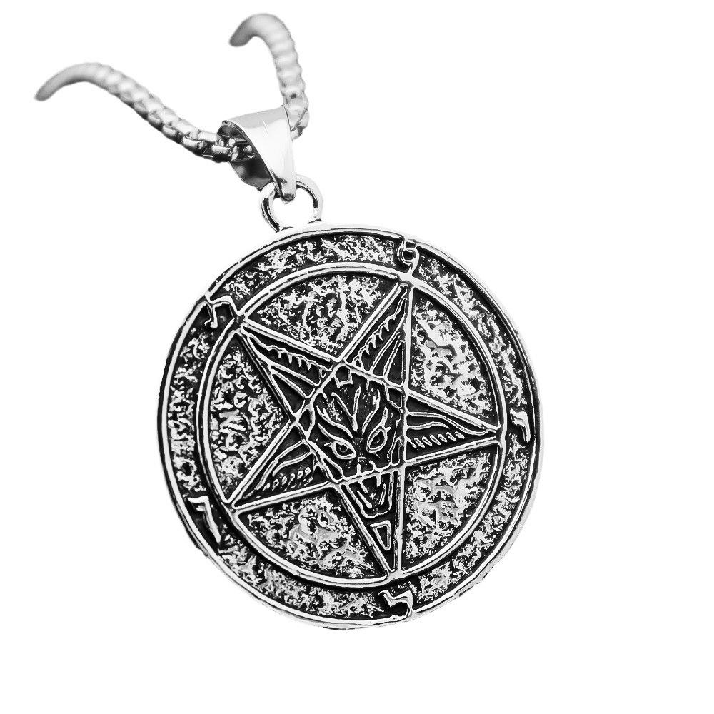 Retro Five-pointed Star Pendant Necklace Niche Punk Style Necklace Jewelry