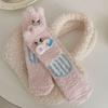 Coral fleece socks women's autumn and winter thickened warm floor socks cute cartoon ugly cute pig sleep socks home confinement socks