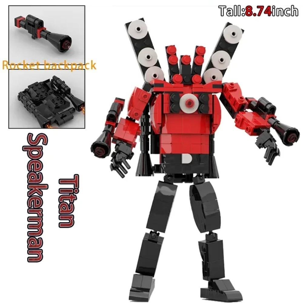 Moc Skibidi Toilet Action Figures Modello da costruzione Blocchi Camerman Titan Speakerman Surveillance Man TVMan Ragazzi Giocattoli per bambini Regali