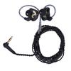 Earphones Super Bass Boost Wired Earbuds Noise Reduction Stereo Headphones for Listen To MusicWithout Microphone Black