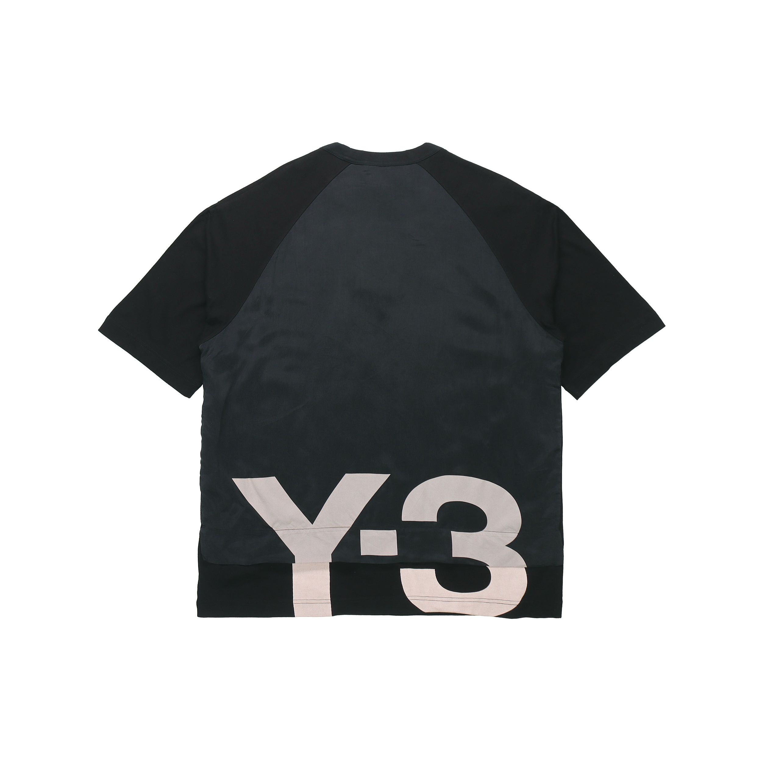 

Y-3 SS21 Back Logo Print Round Neck Short Sleeve T-Shirt Men Tops Black GV6083