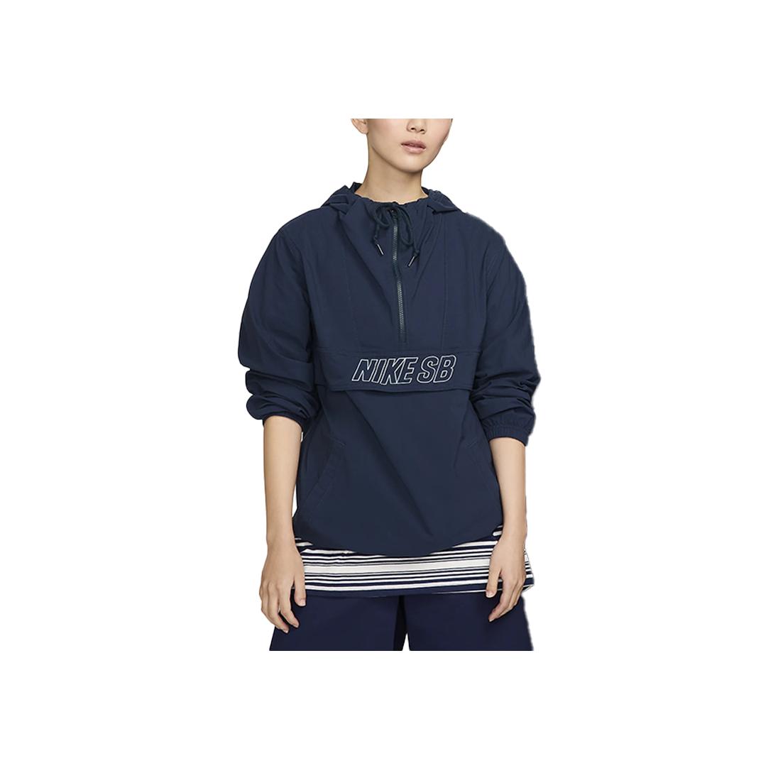 

Nike SB Logo Print Loose Quick-Dry Comfortable Casual Woven Long Sleeve Sweatshirt Unisex sweatshirt Deep-Sea-Blue FV7344-478 L
