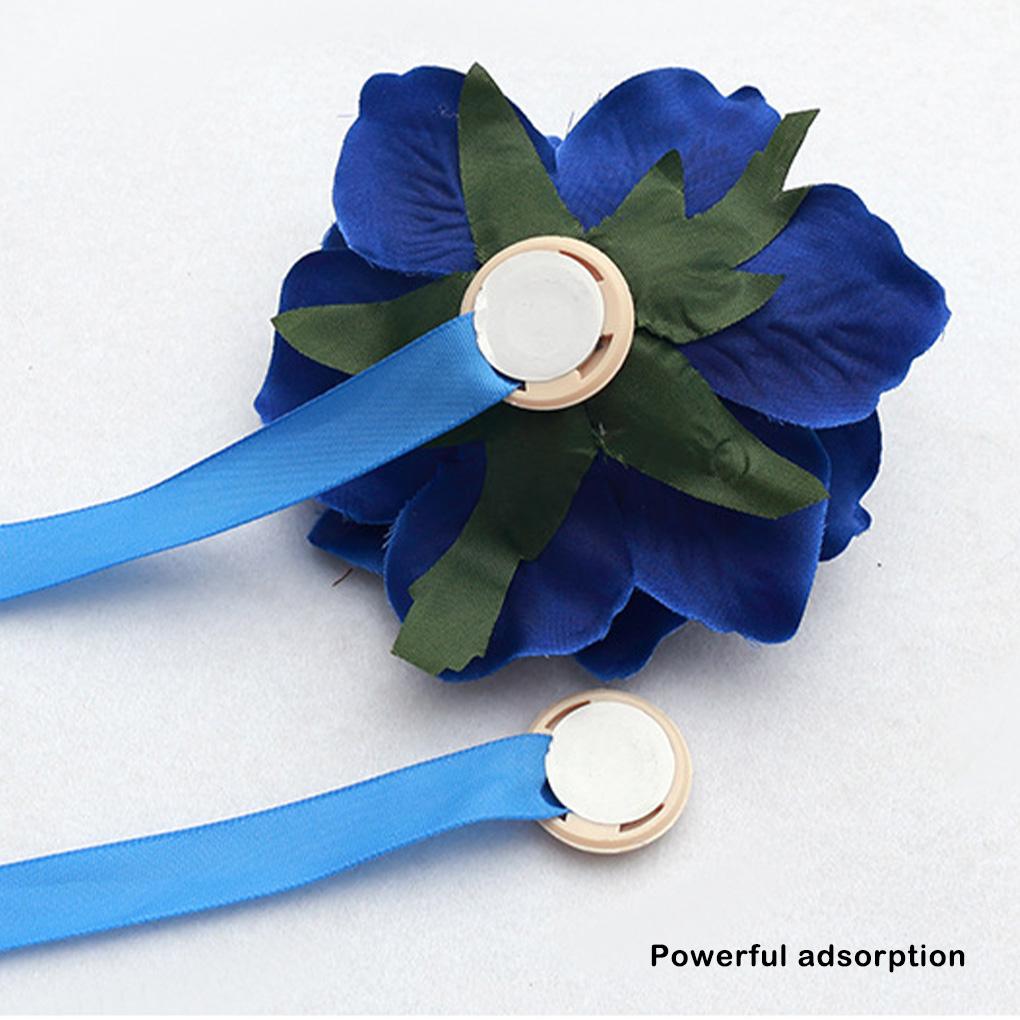 ABS Curtain Tieback Punch-free Cute Stylish Flower Shape Replacement Home Bedroom Buckle Fastener Ornament Accessories