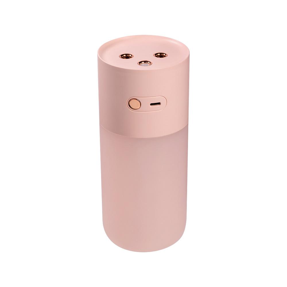 400ml Dual Nozzle Ultrasonic Air Humidifier Usb Charging Water Aromatherapy Diffuser With Warm Lamp Home Wireless Humidificador