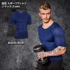 XiXiV Compression Compression Training Short Sleeve UV Men's Shirts, Breathable, Odor-Resistant Innerwear, Sportswear, Wear, Shirts, 2-Piece Set,