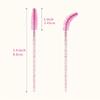 100pcs Eyelash Brush Set Bottled Crystal Rod Eyelash Brush Barrel Eyebrow Comb Brush Colored Eyelash Curling Brush Eyelash Extension Tools.