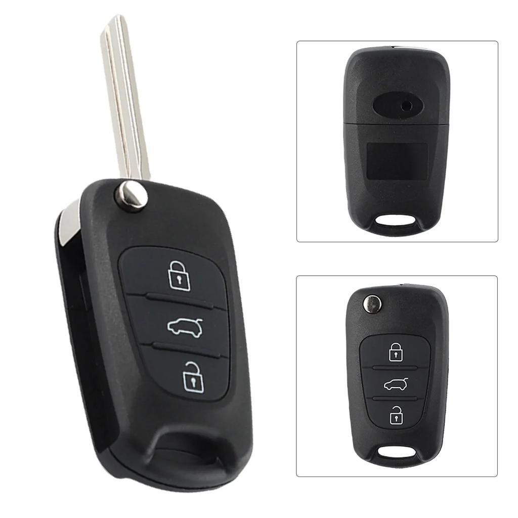 For Hyundai I20 Parts & Accessories Remote Key Case 954301J000 954301J050 954302L600 Black Plastic Direct Installation