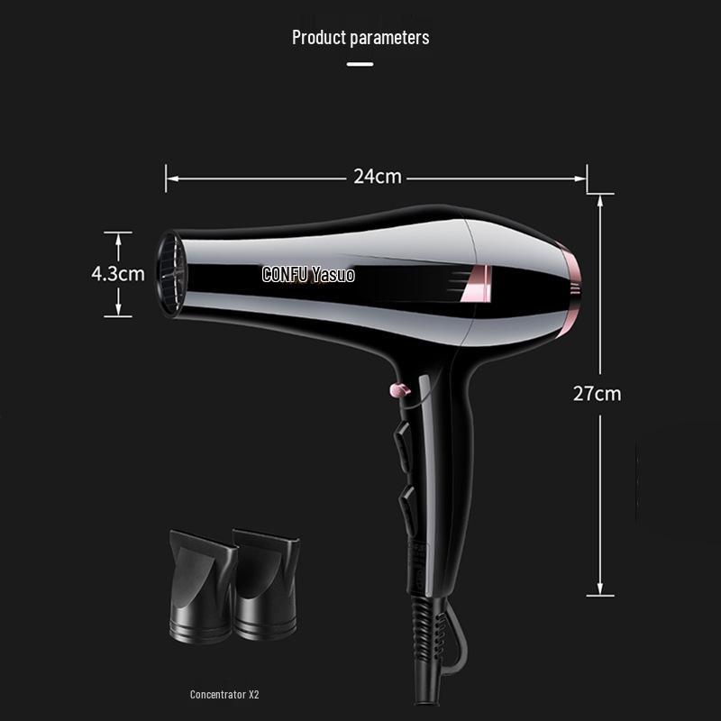 Kangfu Professional High-Power Hair Dryer for Quick Drying at Home or Salon