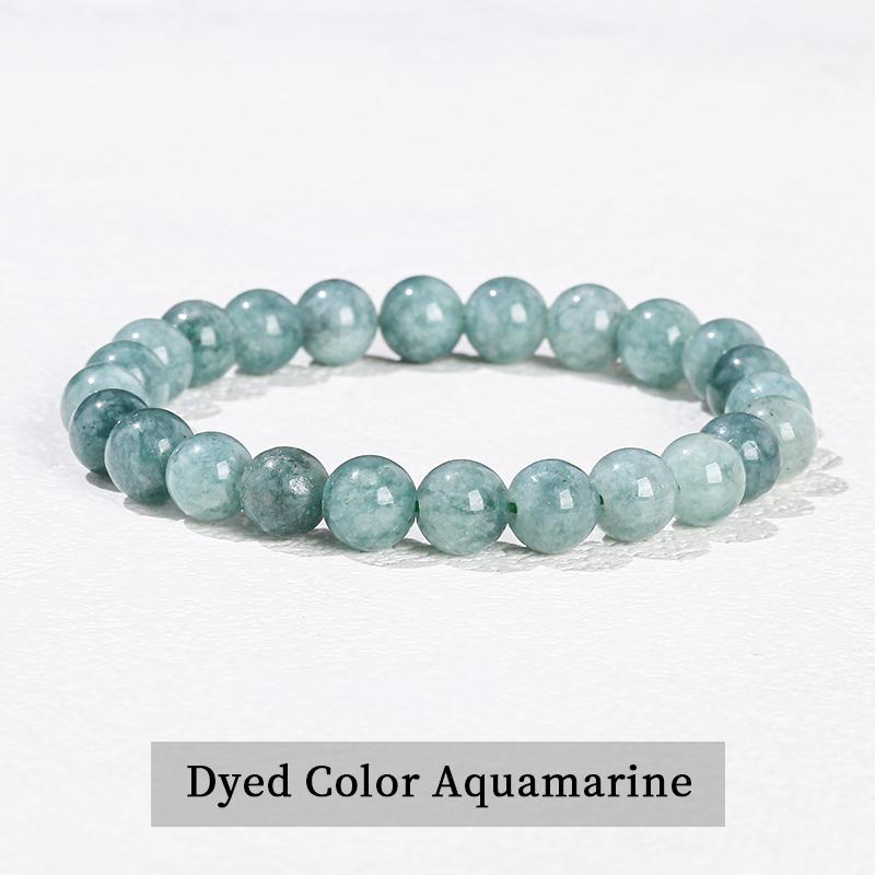 JD Natural Stone Beads Bracelet Amethyst Tiger Eye Crystal Quartz Agate Gem Beads Bangles Women Men Reiki Healling Jewelry Gift
