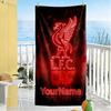 Liverpool Customize Your Name Beach Towel Soft Durable Quick-Dry Perfect for Traveling Yoga Camping and Swimming