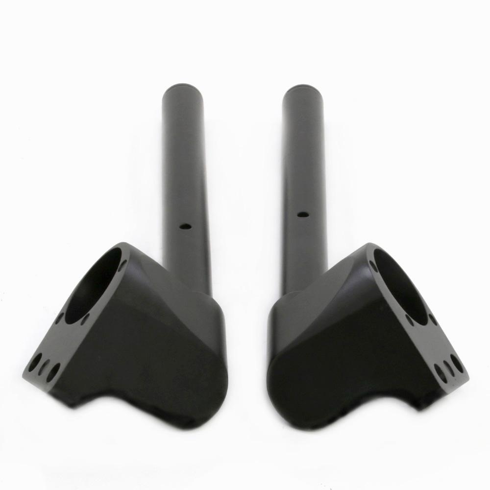 Split Handlebar Handle Bar For KAWASAKI Ninja 300 300R 250 250R EX250 Motorcycle Black Aluminum