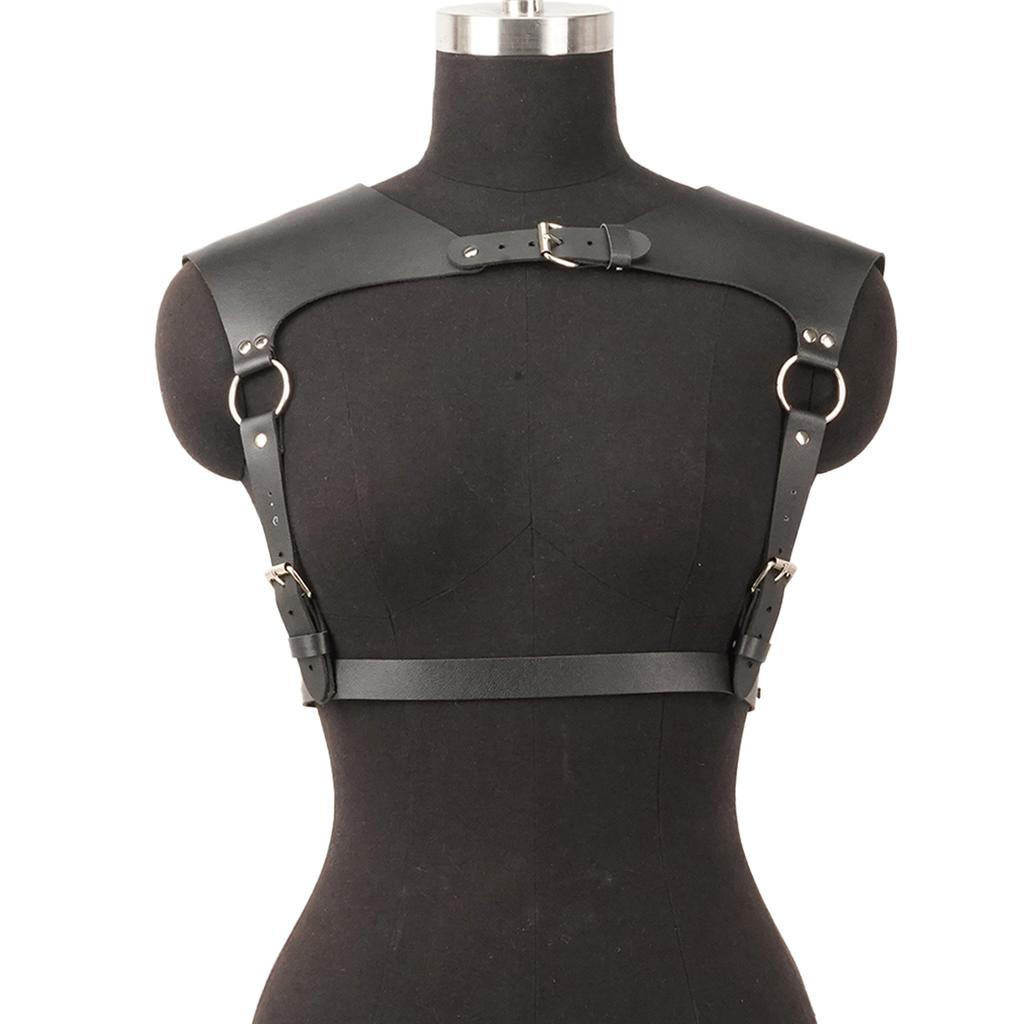 Women Fashion Belt Punk Waist-to-Shoulder Leather Body Harness Bondage Casual Wild Decoration Belts Gothic Clothing Accessories