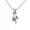 Necklace Silver Steel Chain Hand Finger 374