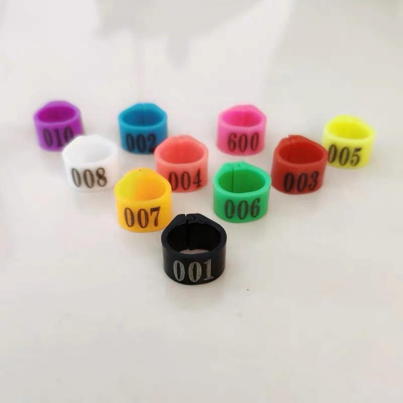 100 Pcs Pigeon Foot Ring M-A-K-E-R Digital Identification Ring 7*9 Mm Bird Ring Bird Training Tools Animal Control Device